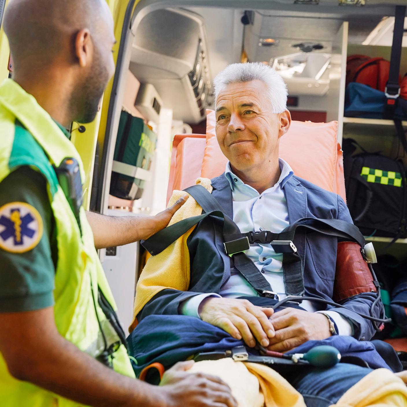 Man in ambulance 