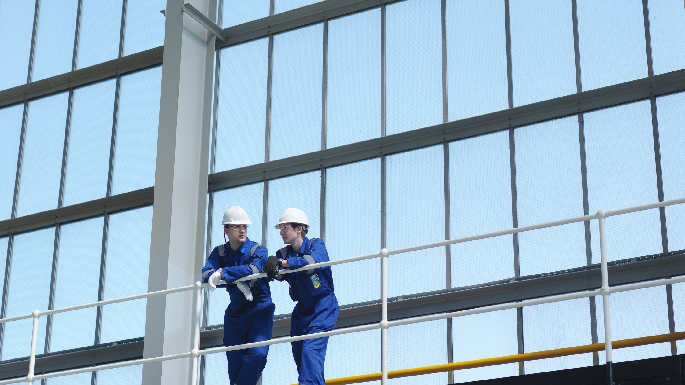 Engineers in Charging Hall. Scotland, UK.